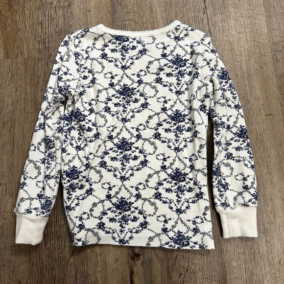 Janie and Jack Girls 4 Goodnight Floral Toile Long Sleeve Pajama Set Cotton - Picture 4 of 7